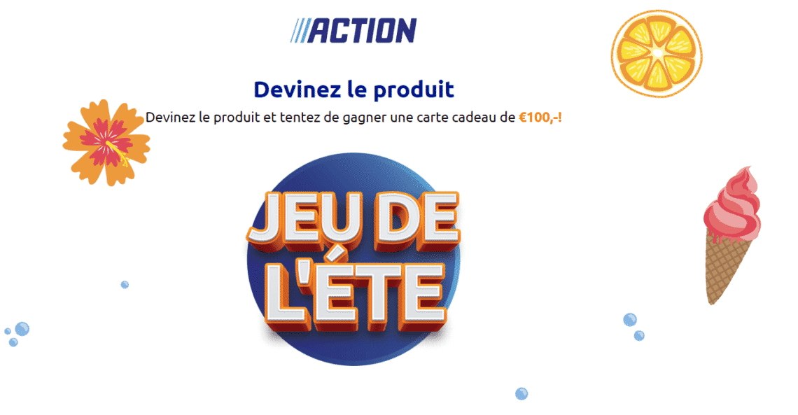 action.com jeudelete - jeu action étée 100 euros avec le jeu "Action jeu de l'été"