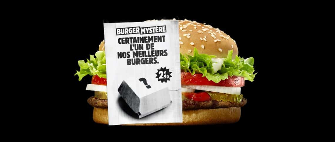 opération "burger mystère" - burger king