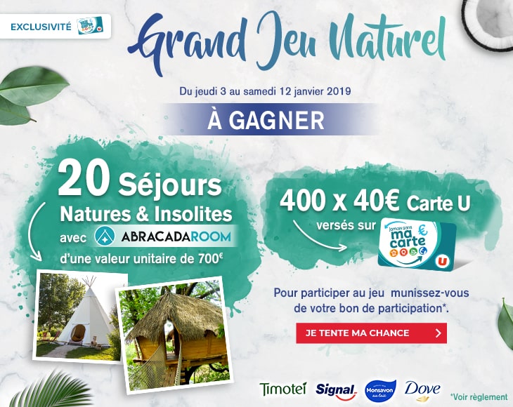 Grand Jeu Naturel Magasins U - magasins-u.com