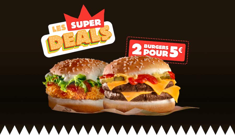 profitez de l'operation Les Super Deals sur burgerking.fr