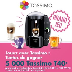 5000 Tassimo T40 a gagner