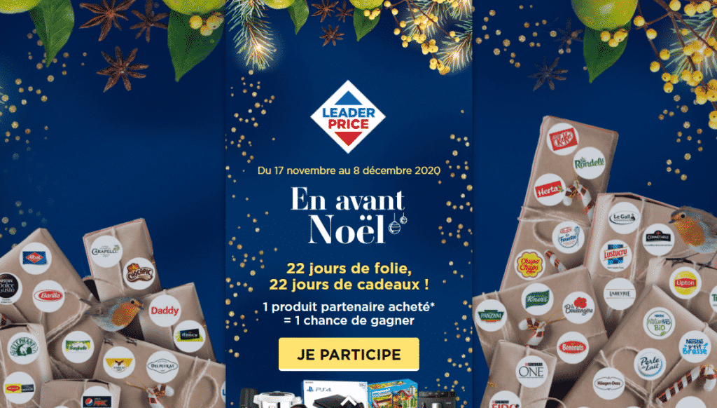 Grand jeu Leader Price "En Avant Noel" sur www.EnAvantNoel.fr/leaderprice