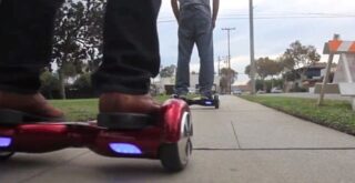 hoverboard en ville